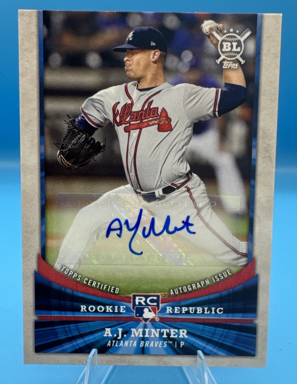 2018 Topps Big League – Rookie Republic Autographs A.J. Minter #RR-AM (AU, RC)