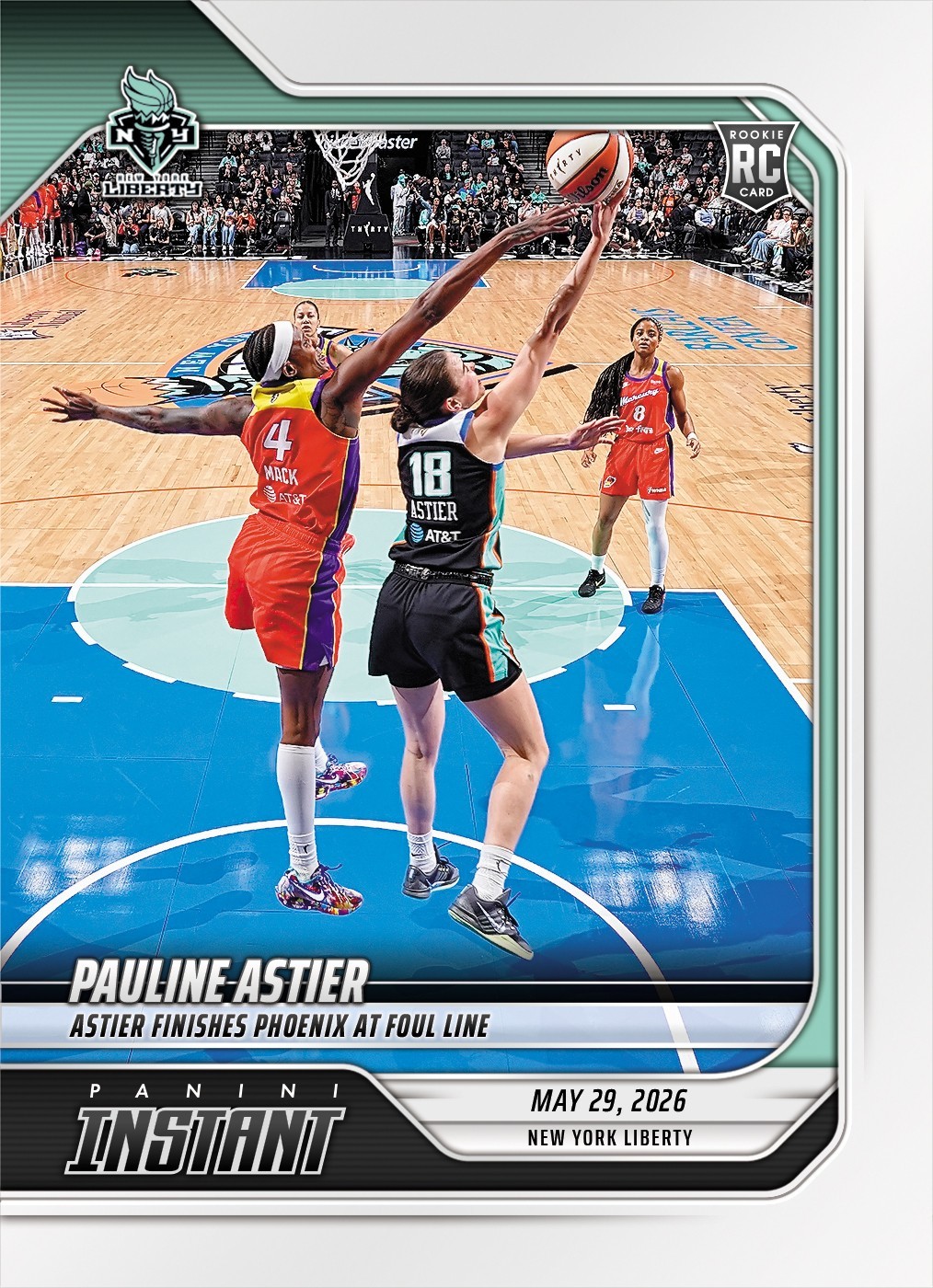 *PRESALE* 2026 Panini Instant WNBA Pauline Astier RC #104 ~ New York Liberty