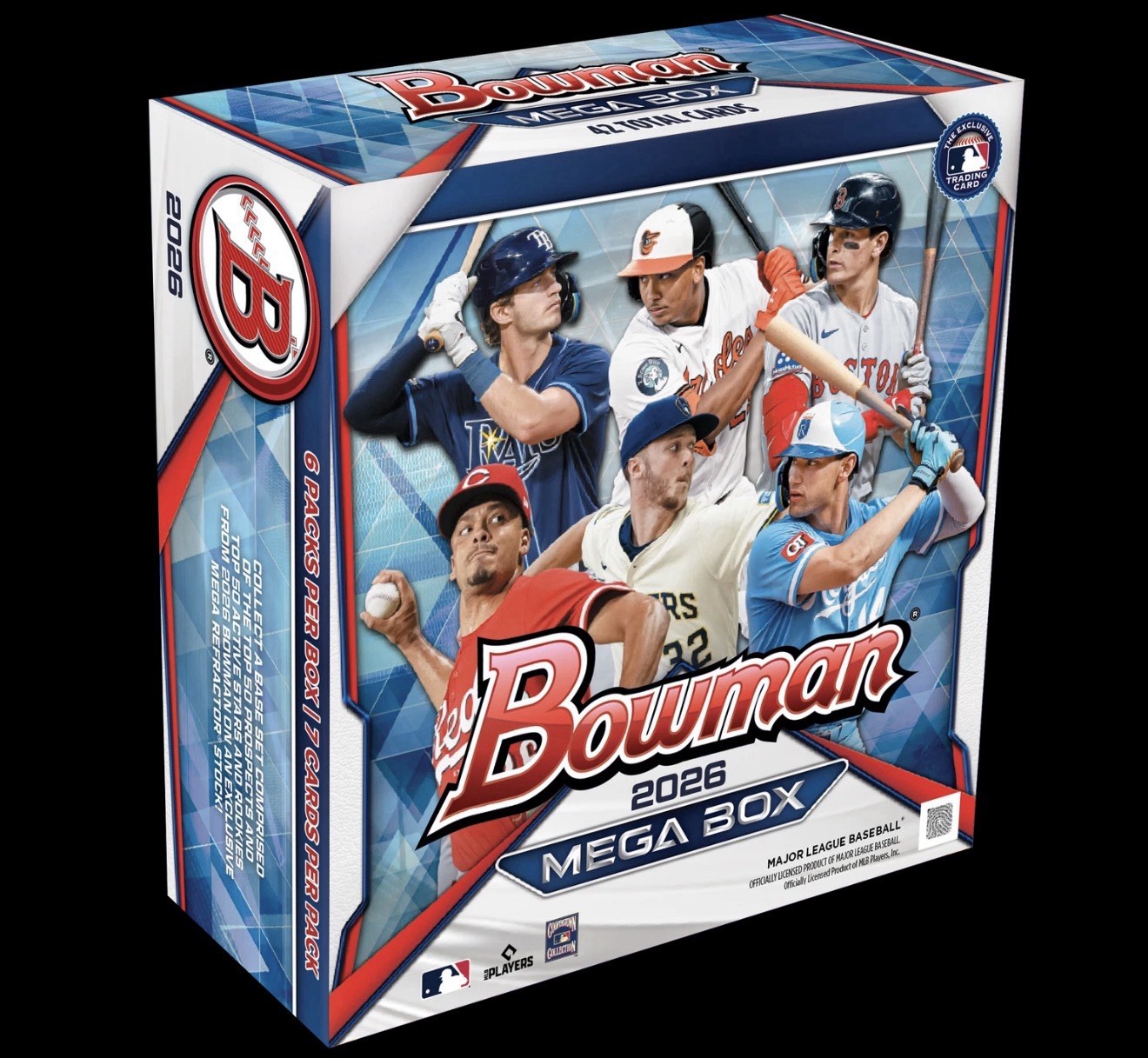 2026 BOWMAN BASEBALL MEGA BOX (42 Cards) w/Chrome MLB Brand New SHIPS ASAP QTY