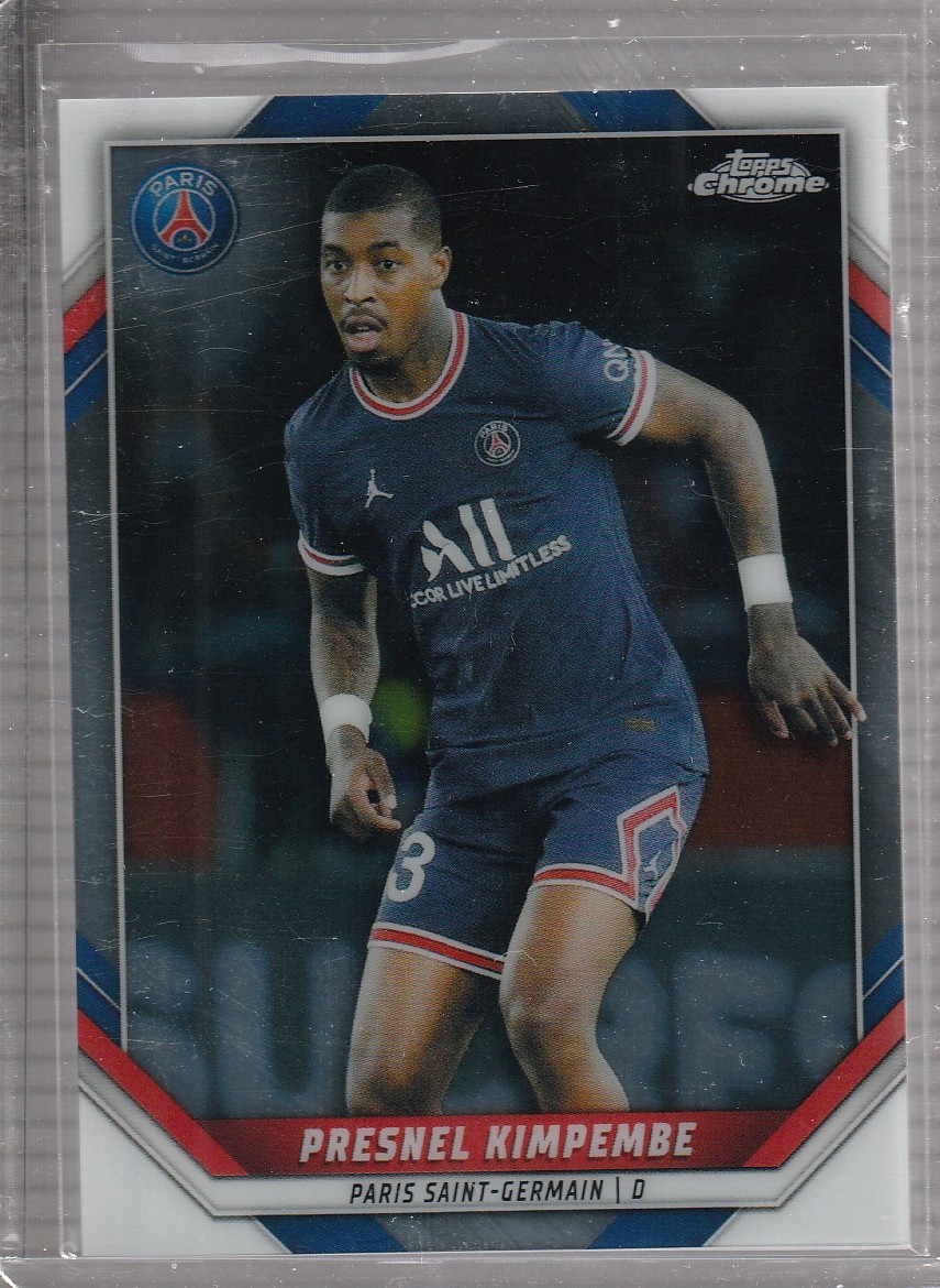 2021-22 Topps Chrome Paris Saint-Germain #4 Presnel Kimpembe #/89
