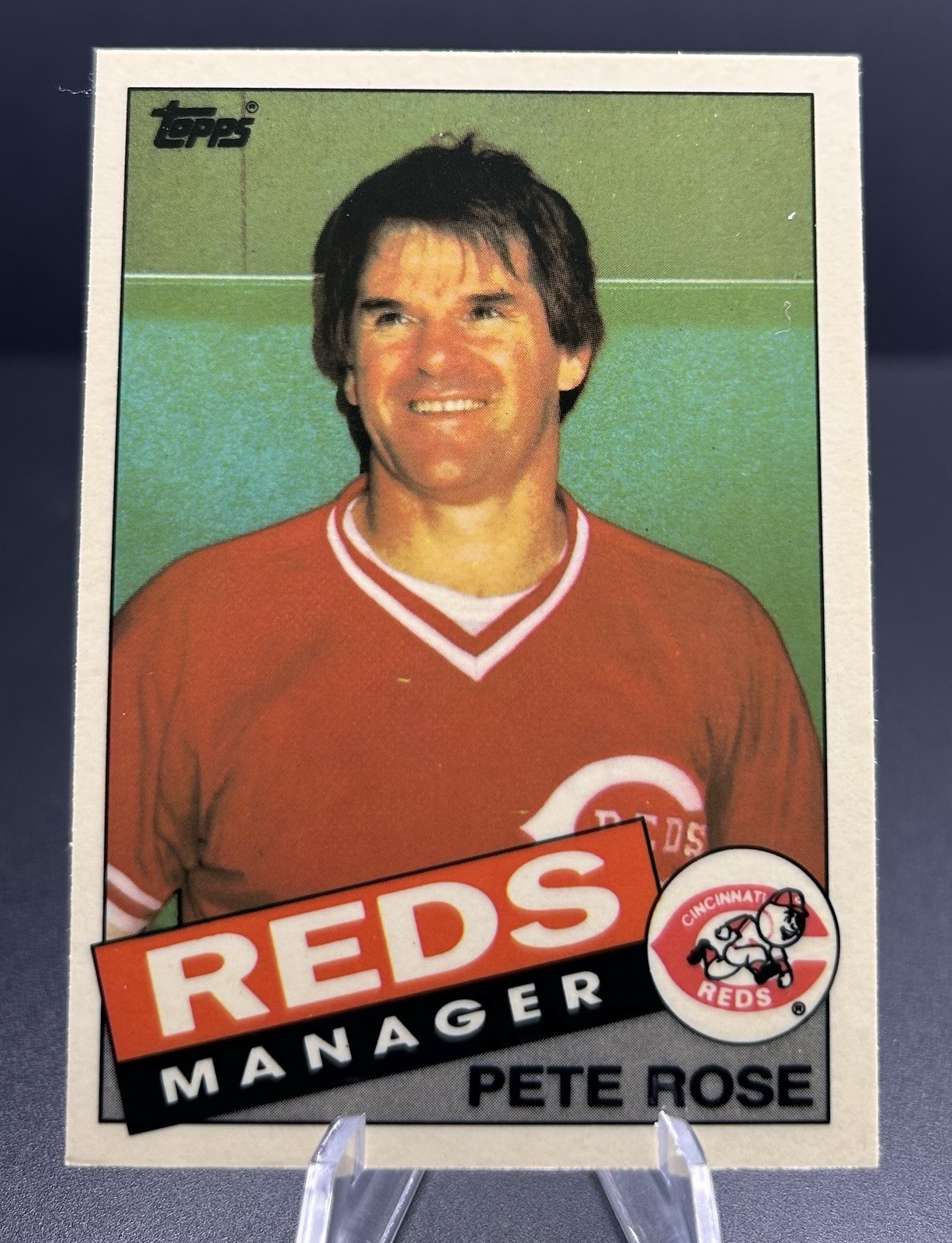 1985 Topps – Pete Rose #547 Collector’s Edition (Tiffany) Cincinnati Reds NM