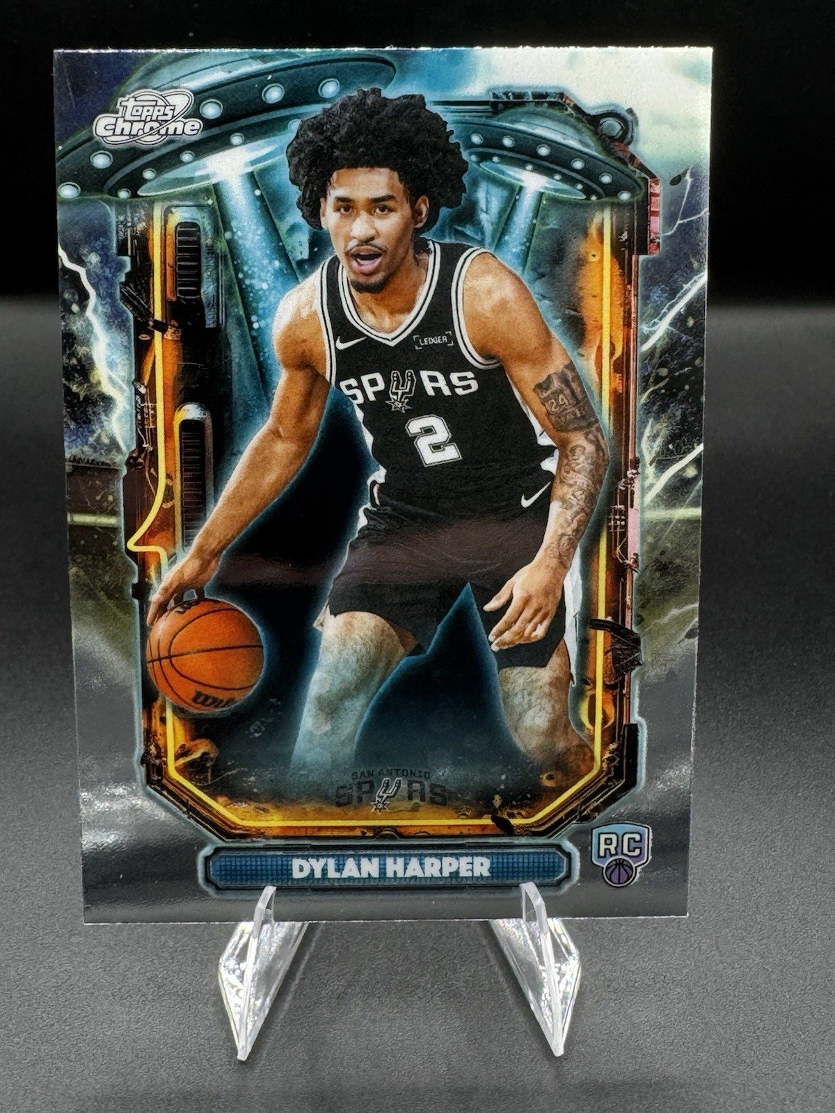 Dylan Harper 2025-26 Topps Cosmic Chrome #ET-12 Extraterrestrial Talent Spurs RC