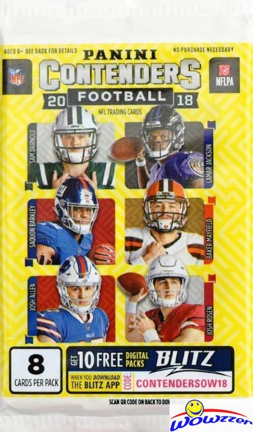 2018 Panini Contenders Football Sealed Retail Pack! JOSH ALLEN & LAMAR RC Year!