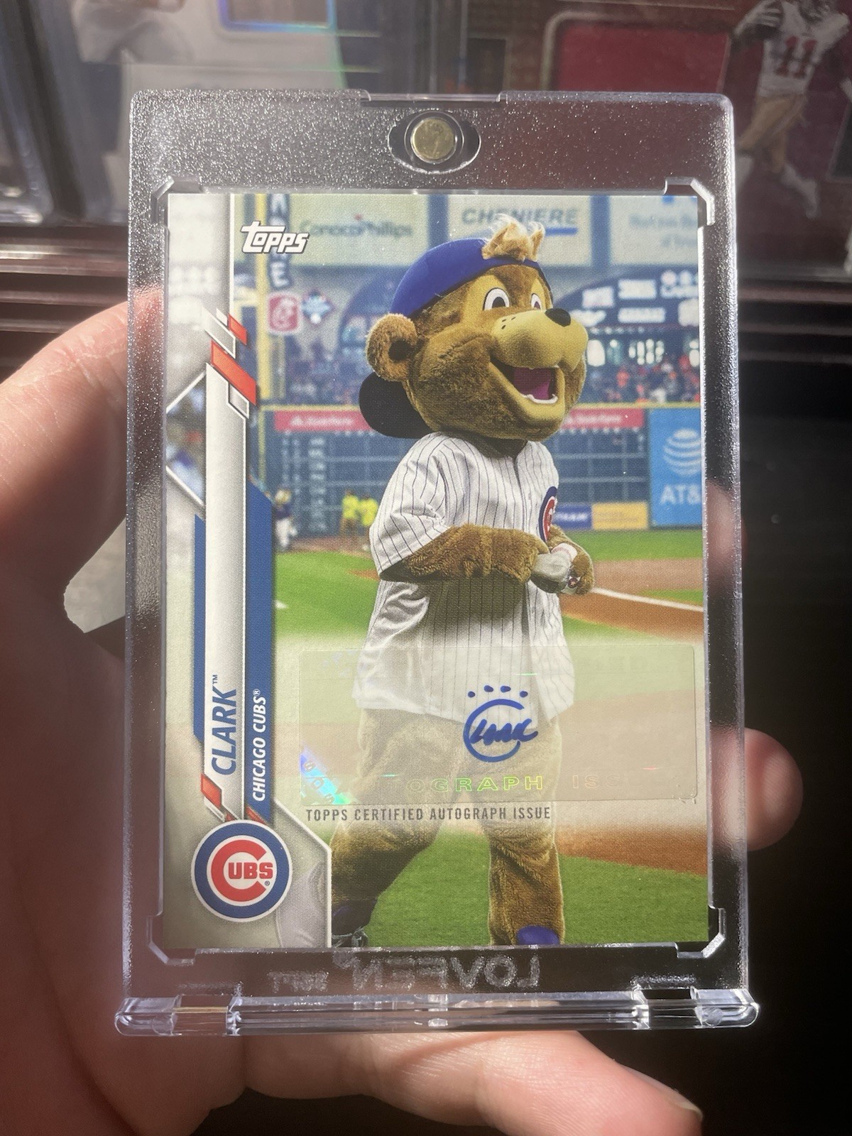 2019 Topps Opening Day Clark the Cub Mascot MA-CC Auto Autograph A38 Chicago