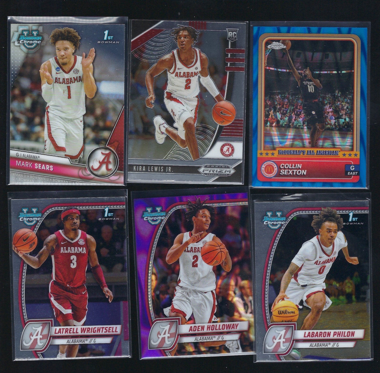 NCAA Basketball lot Alabama Crimson Tide alumni set multiple players #2176C