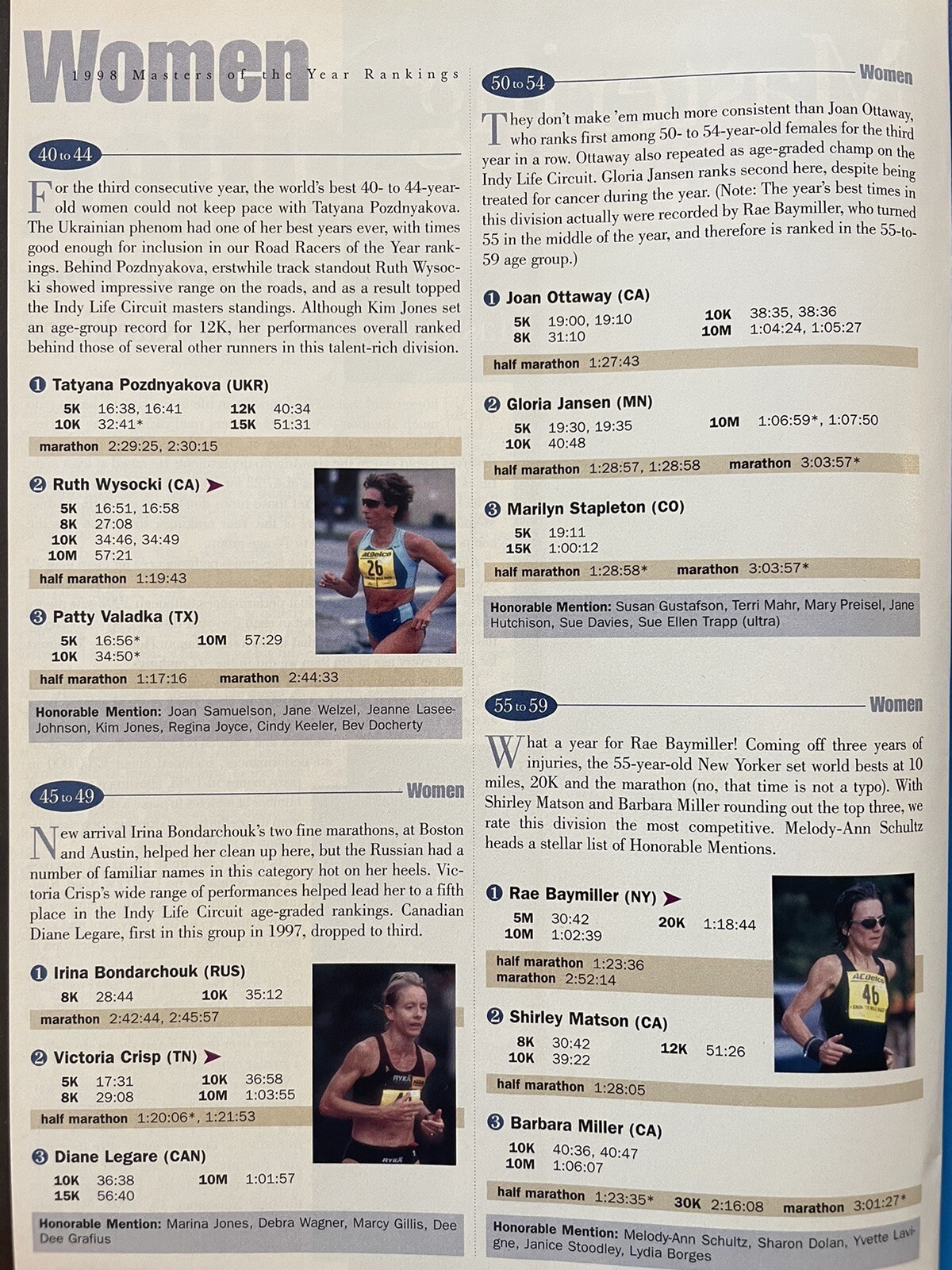 1999 Running Times Magazine March Shoe Buyer Guide, Nike ad