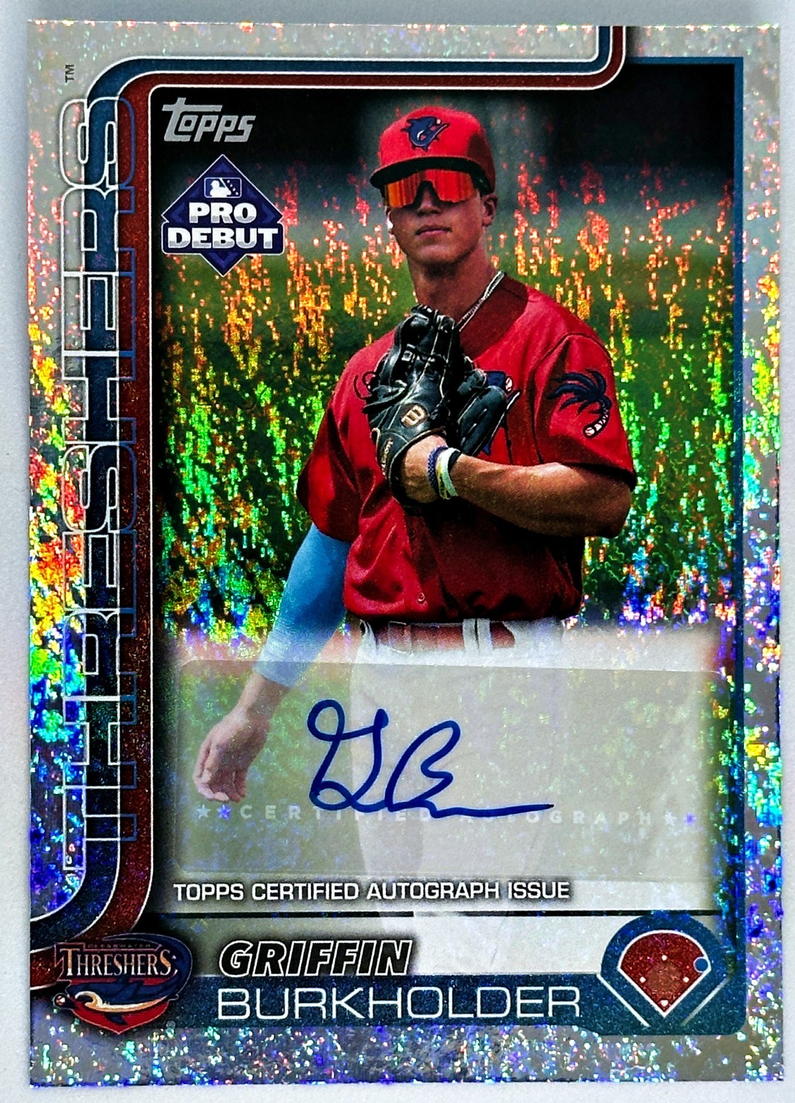 Griffin Burkholder 2025 Topps Pro Debut #PD-40 Sparkle Foil AUTO /175