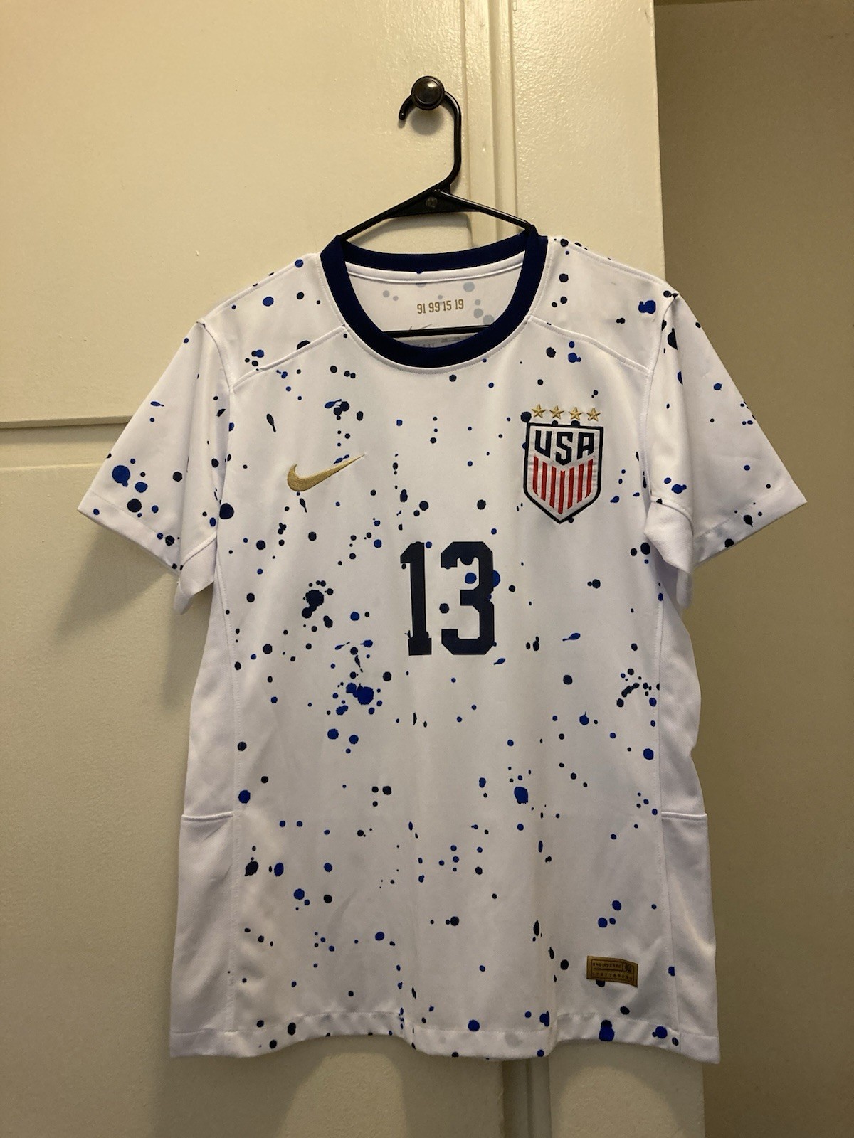 NIKE USA WOMEN’S NATIONAL TEAM ALEX MORGAN #13 SOCCER JERSEY SZ XXL