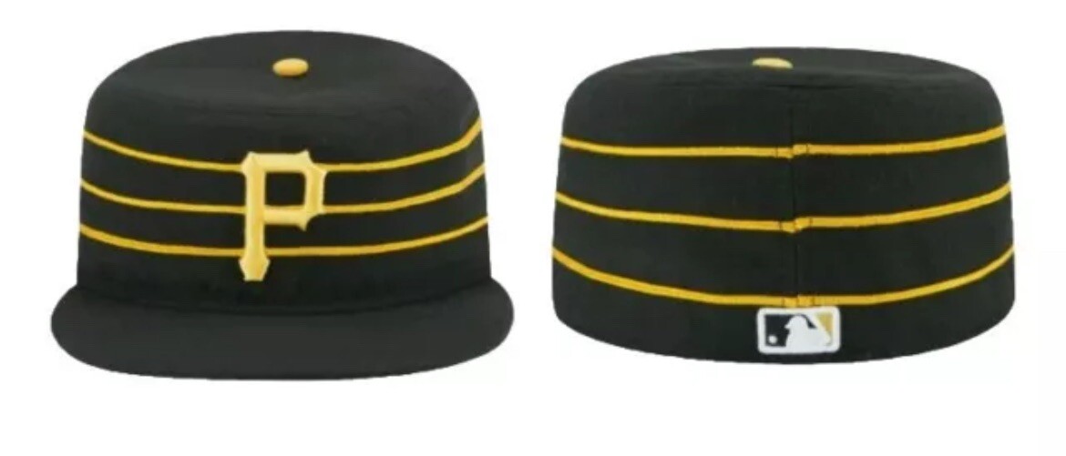 New Era Pittsburgh Pirates Pillbox Throwback Black Forbes Field Era Hat 7 1/4