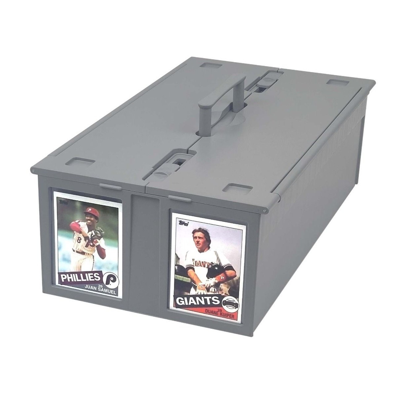 BCW 2-Row 1600Ct Card Bin – Gray Plastic Card Storage Box FREE SHIP