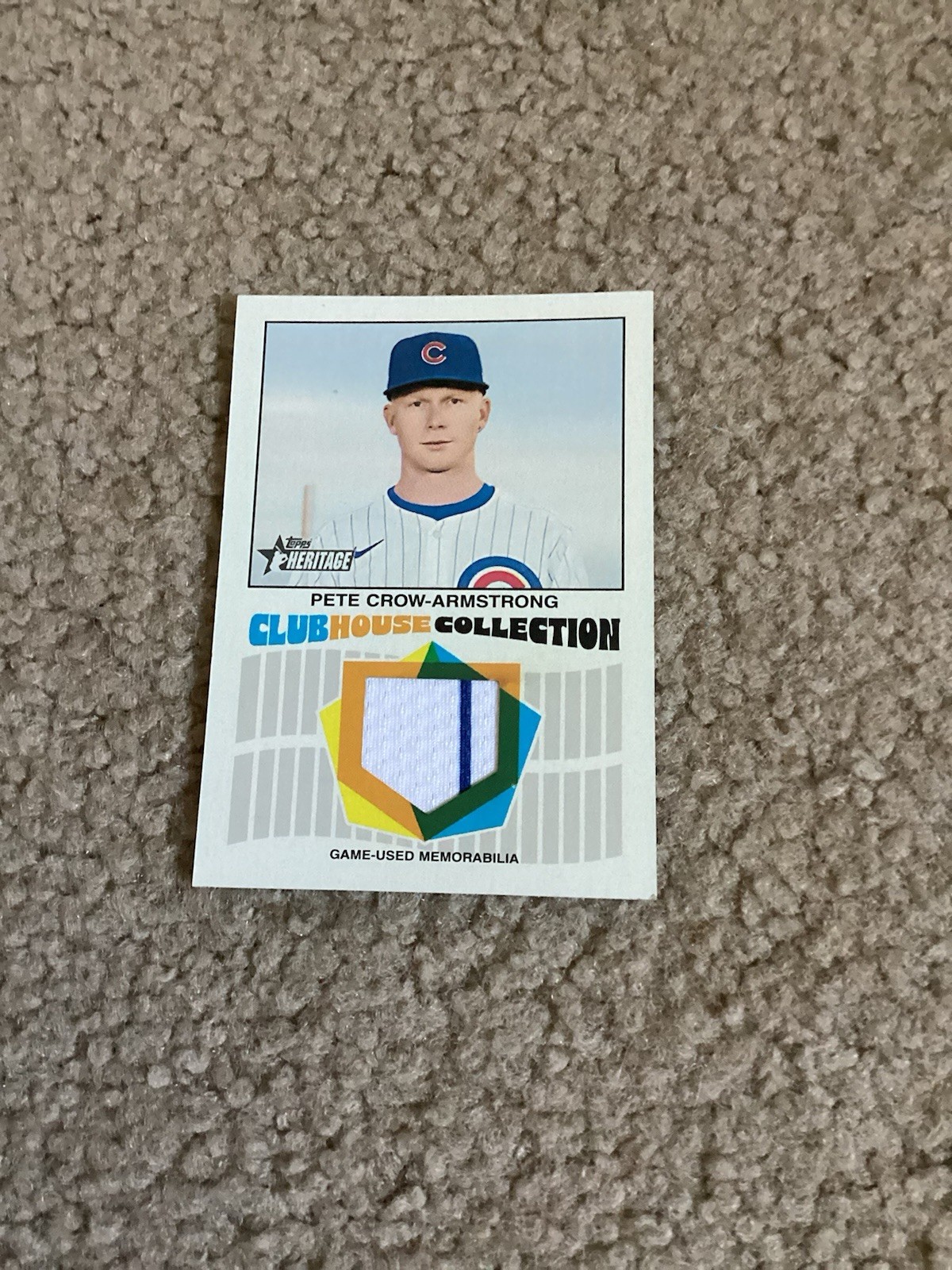 2026 Topps Heritage Pete Crow-Armstrong Clubhouse Collection Relic