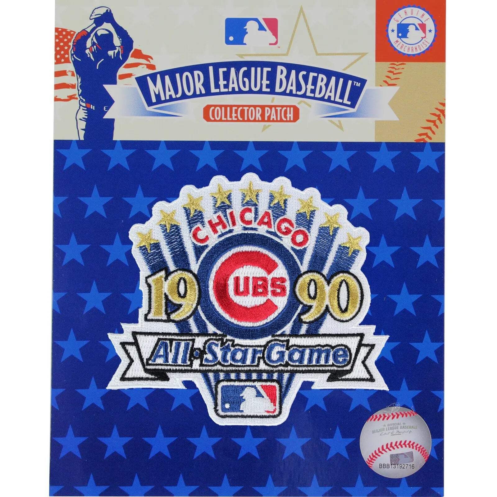 1990 MLB Allstar Game Logo Chicago Illinois Cubs Wrigley Field Jersey Logo Patch
