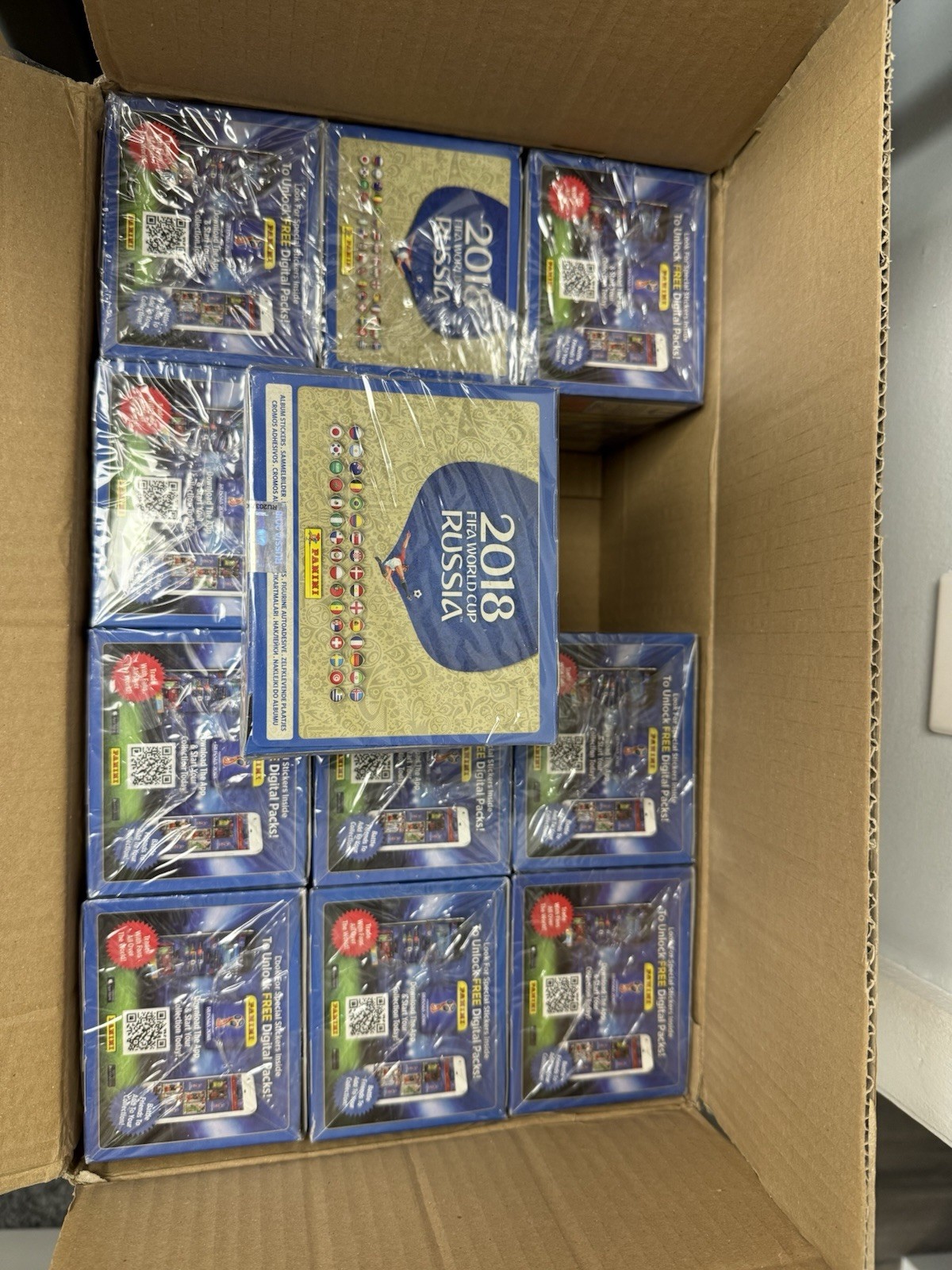 2018 PANINI WORLD CUP SOCCER STICKERS – 100 PACK BOX Sealed CASE FRESH