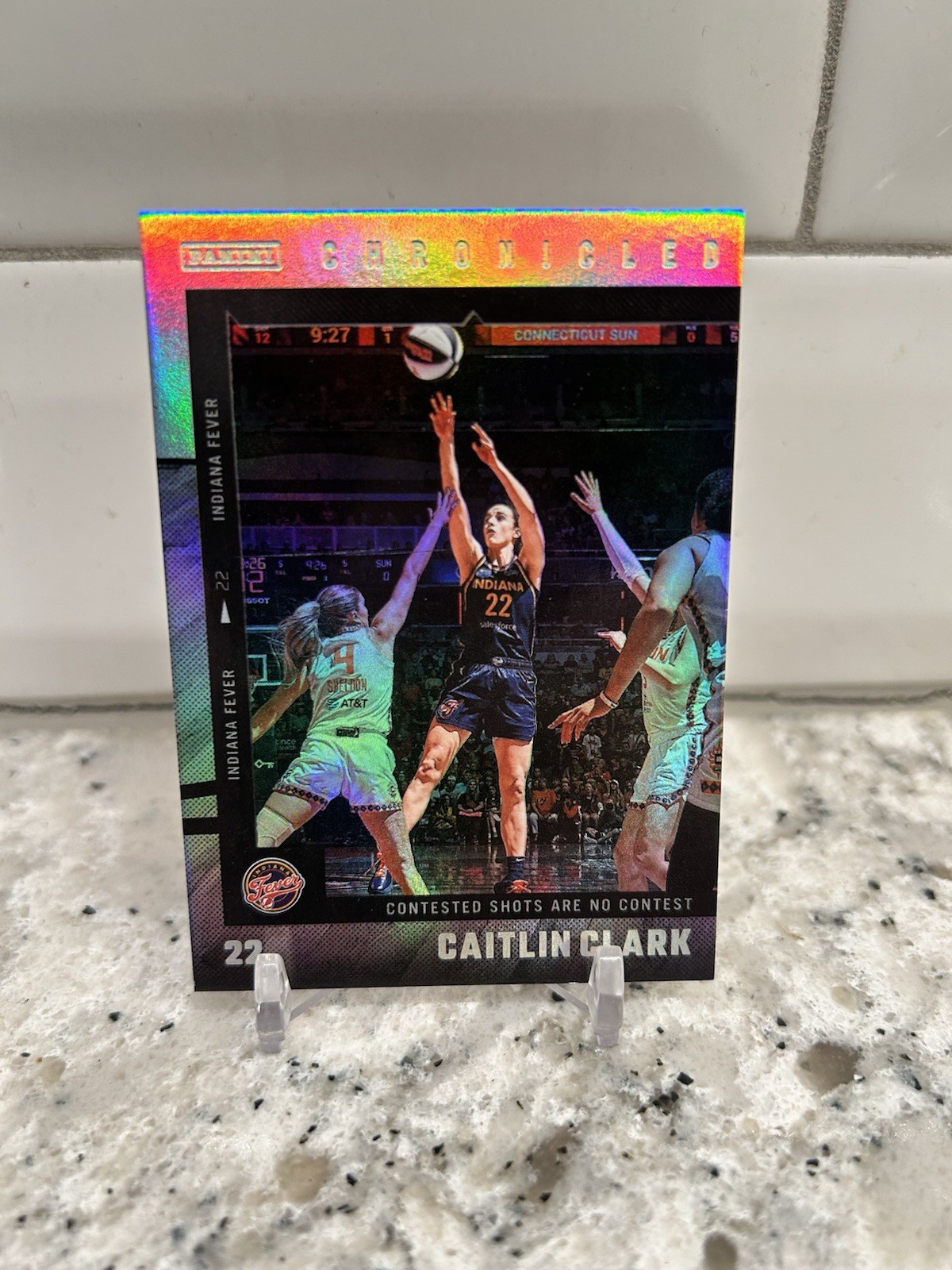 2025 Panini Caitlin Clark Chronicled Silver Holo Parallel #30 🏀 Indiana Fever