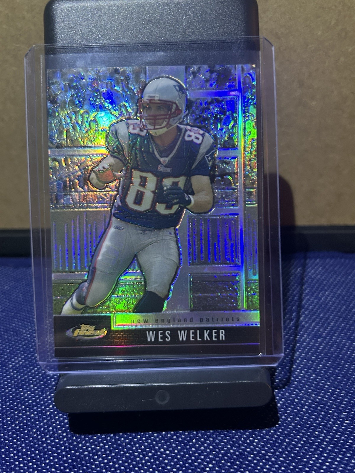Topps Finest 2008 Wes Welker #62 New England Patriots Black X-Fractor /99