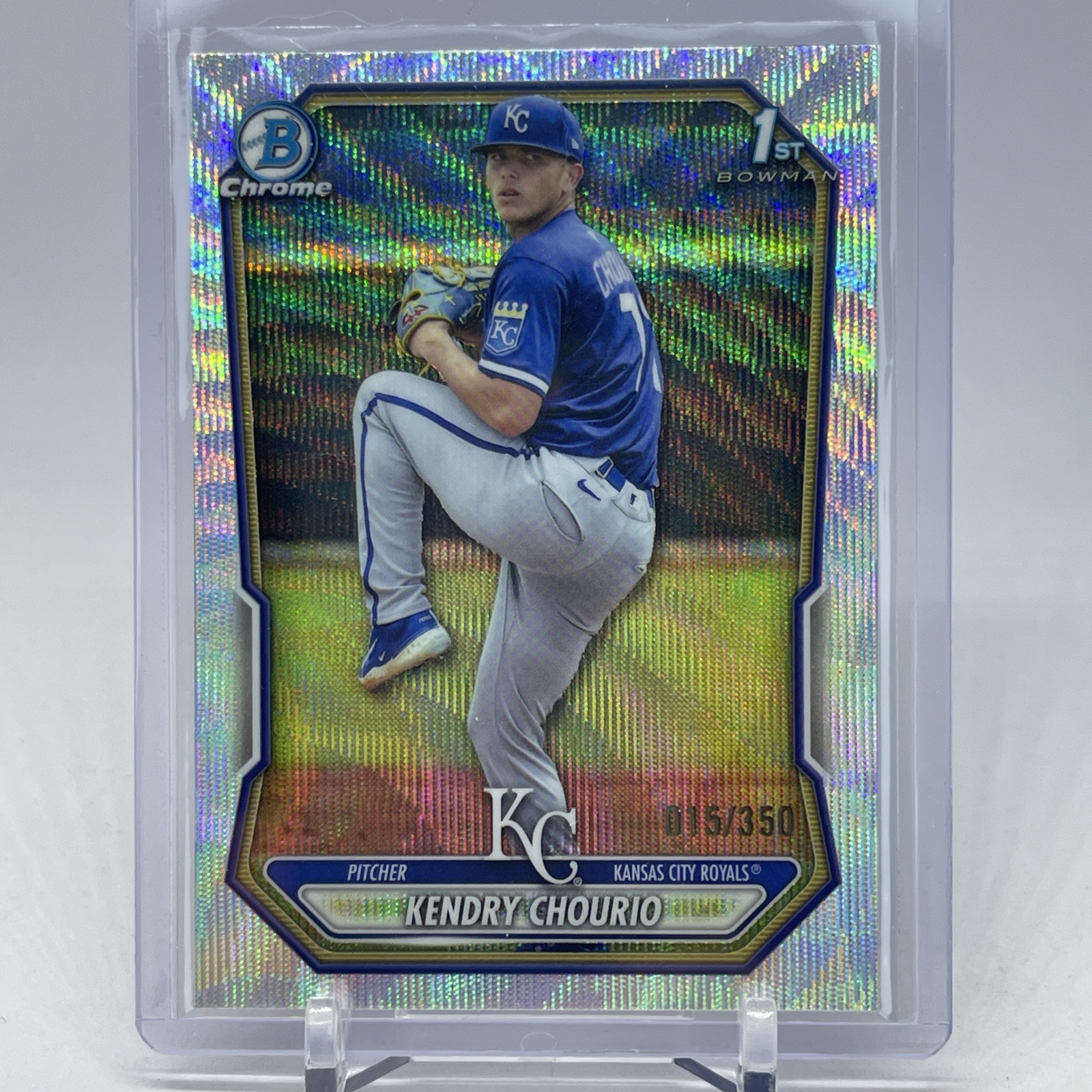 2026 Bowman #BCP-7 Kendry Chourio Chrome Prospects Wave Refractor /350