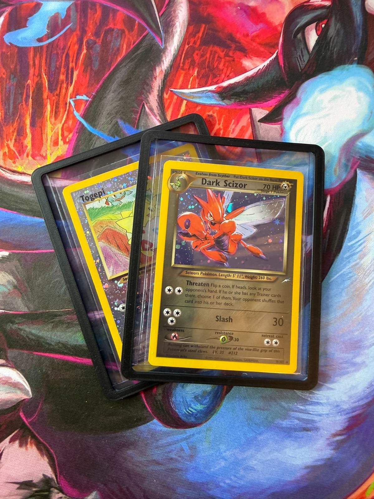 Colorful Trading Card Snap on Toploader Bumper 5 Pack. *Toploaders Included*