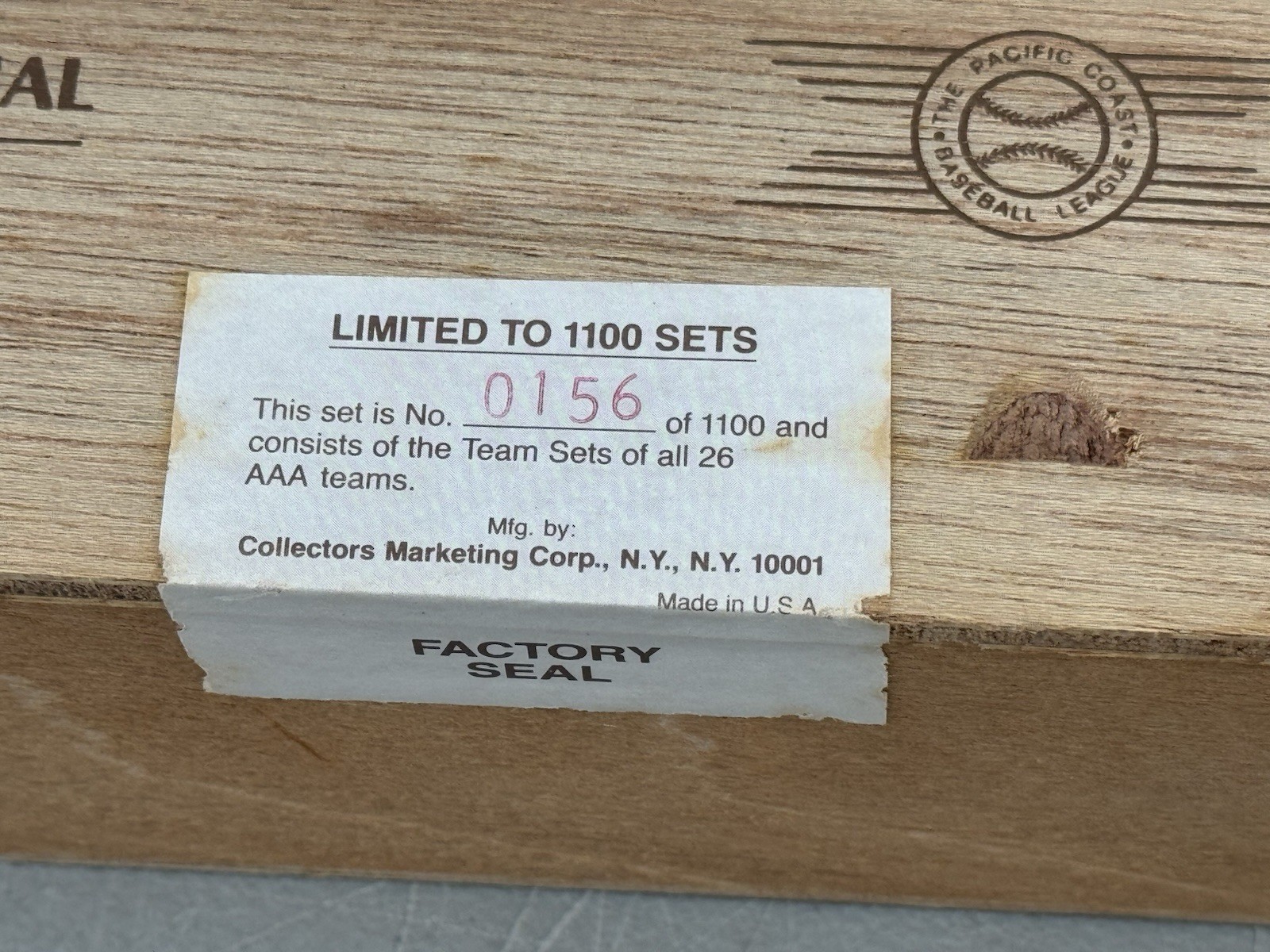 1990 CMC AAA Baseball Complete Factory Set 26 Teams Prospects Sealed /1100 Sets