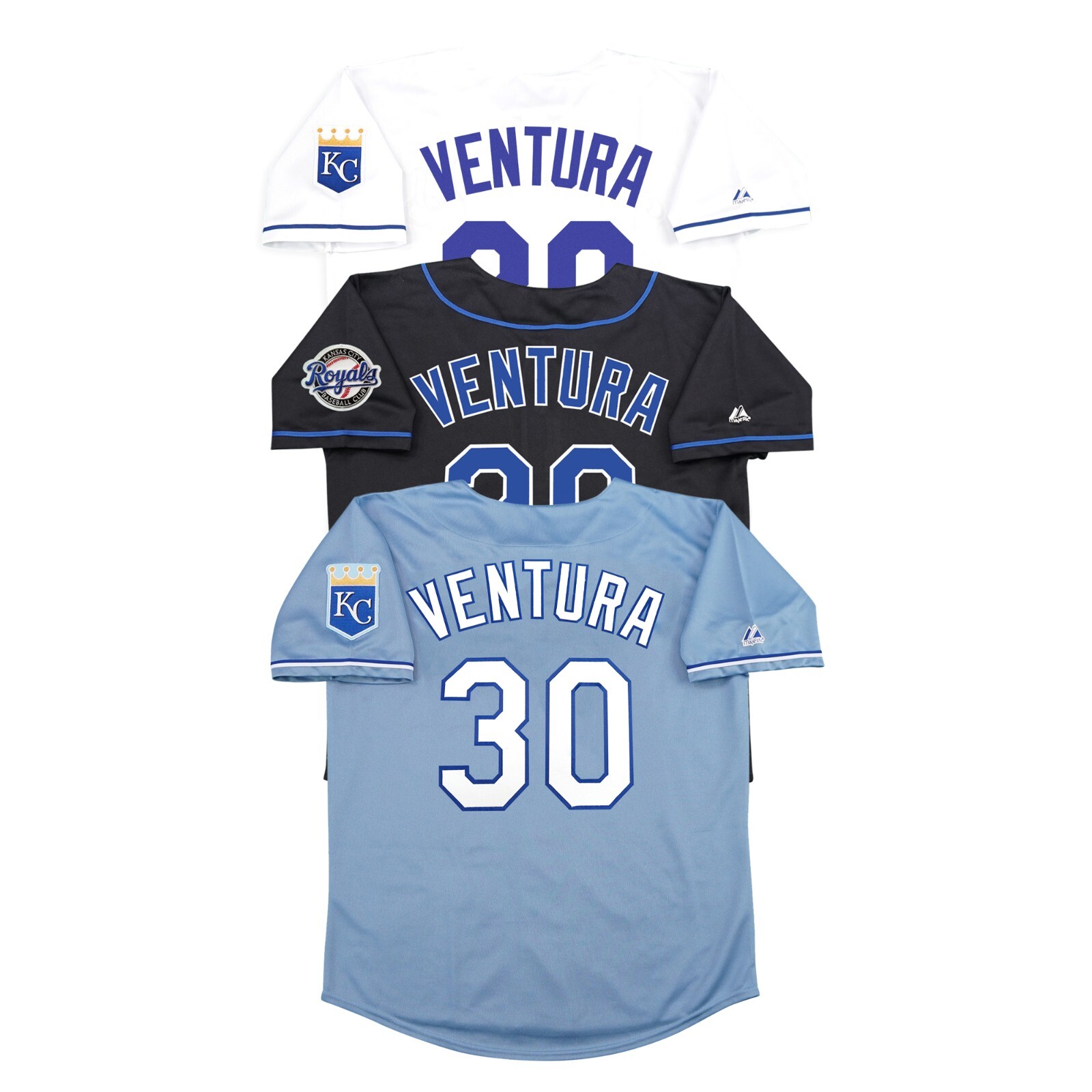 Yordano Ventura Kansas City Royals Home/Road/Alternate Men’s Jersey w/ Patch