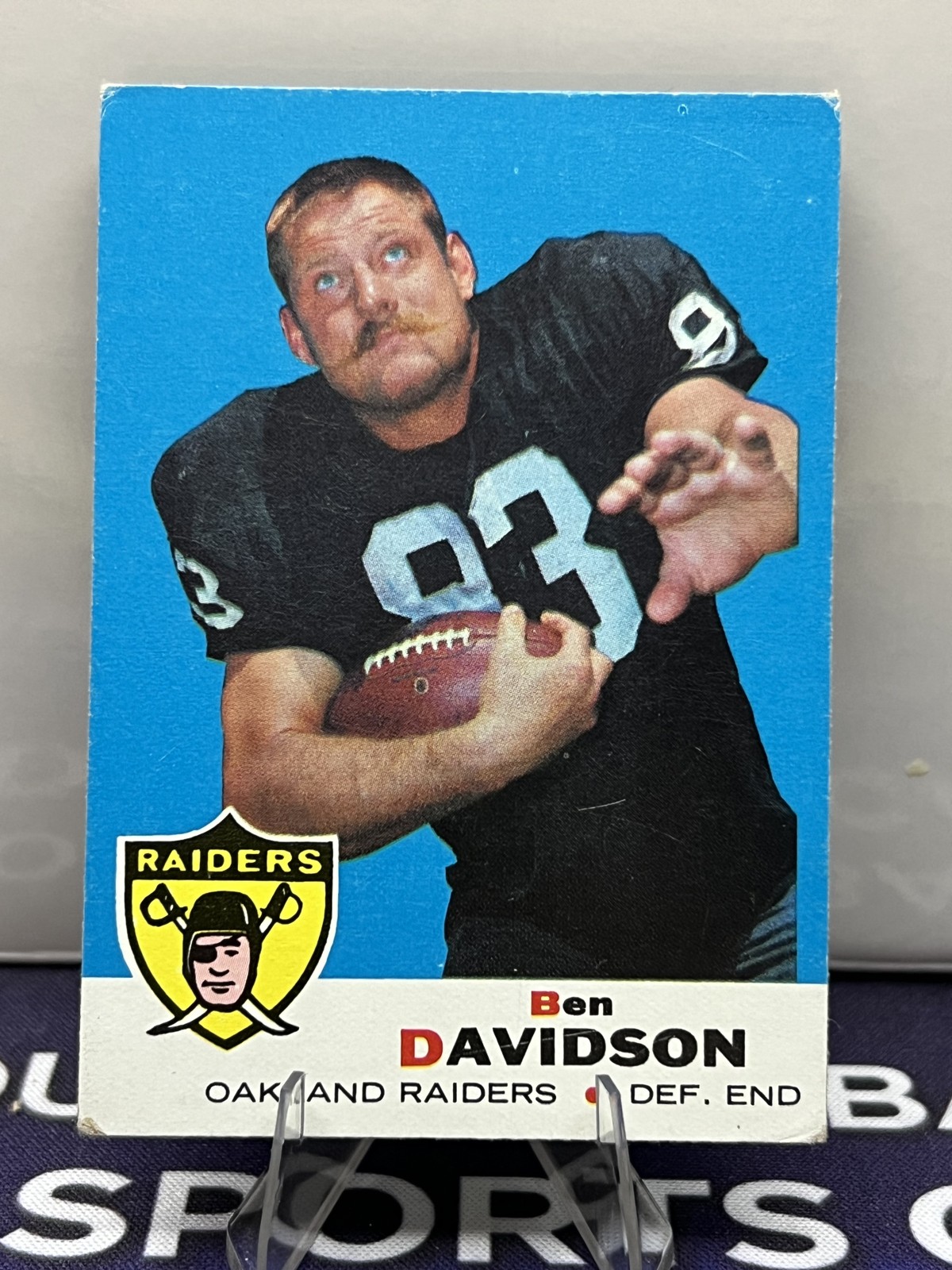 1969 Topps Ben Davidson Oakland Raiders AFL Vintage Football Card #128