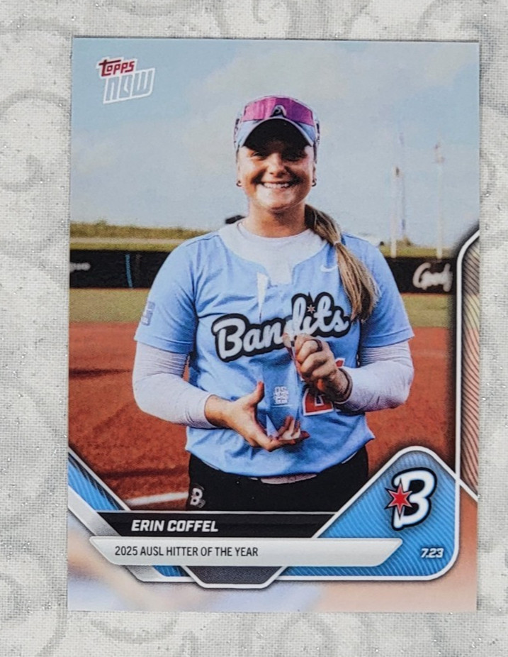 Erin Coffel Hitter Of The Year 2025 AUSL Topps NOW Card 25