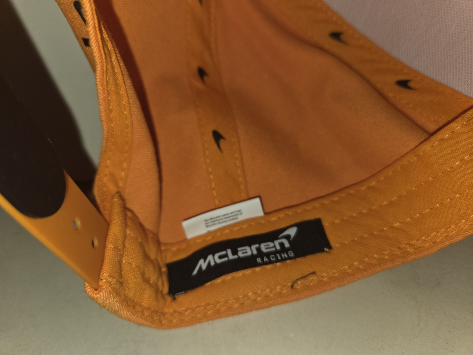 McLaren Formula 1 Team Hat Orange Adjustable Udemy