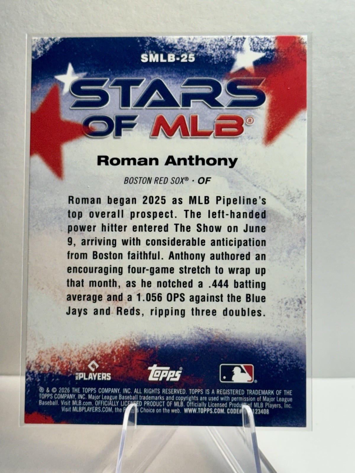 2026 Topps SMLB Inserts/ All Rookies – 5 Card Lot Stars Of MLB