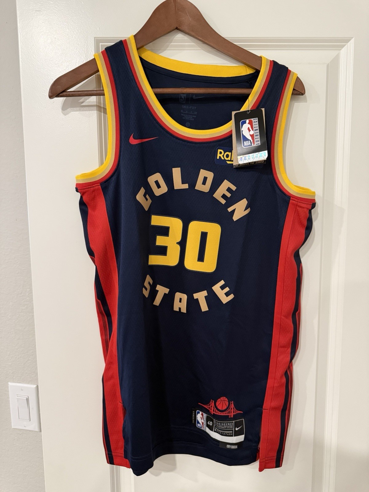 Nike Golden State Warriors Stephen Curry Men’s 24-25 City Swingman Jersey S 40