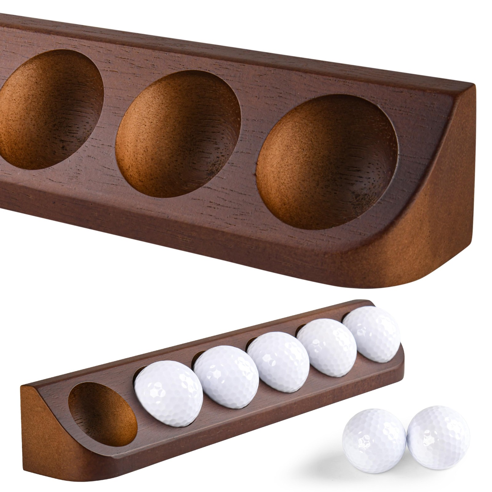 2 Pack Golf Ball Display Case Wall Mount For 12 Balls Tabletop Decor PC