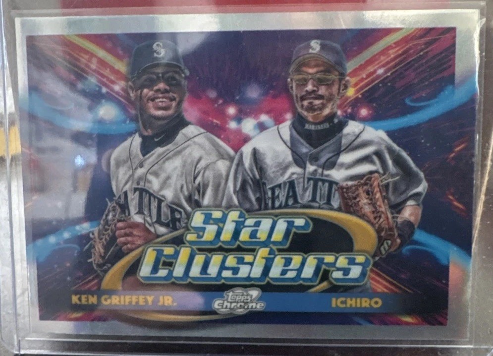 2025 Topps Cosmic Chrome – Star Clusters Ken Griffey Jr, Ichiro Suzuki #DSC-2