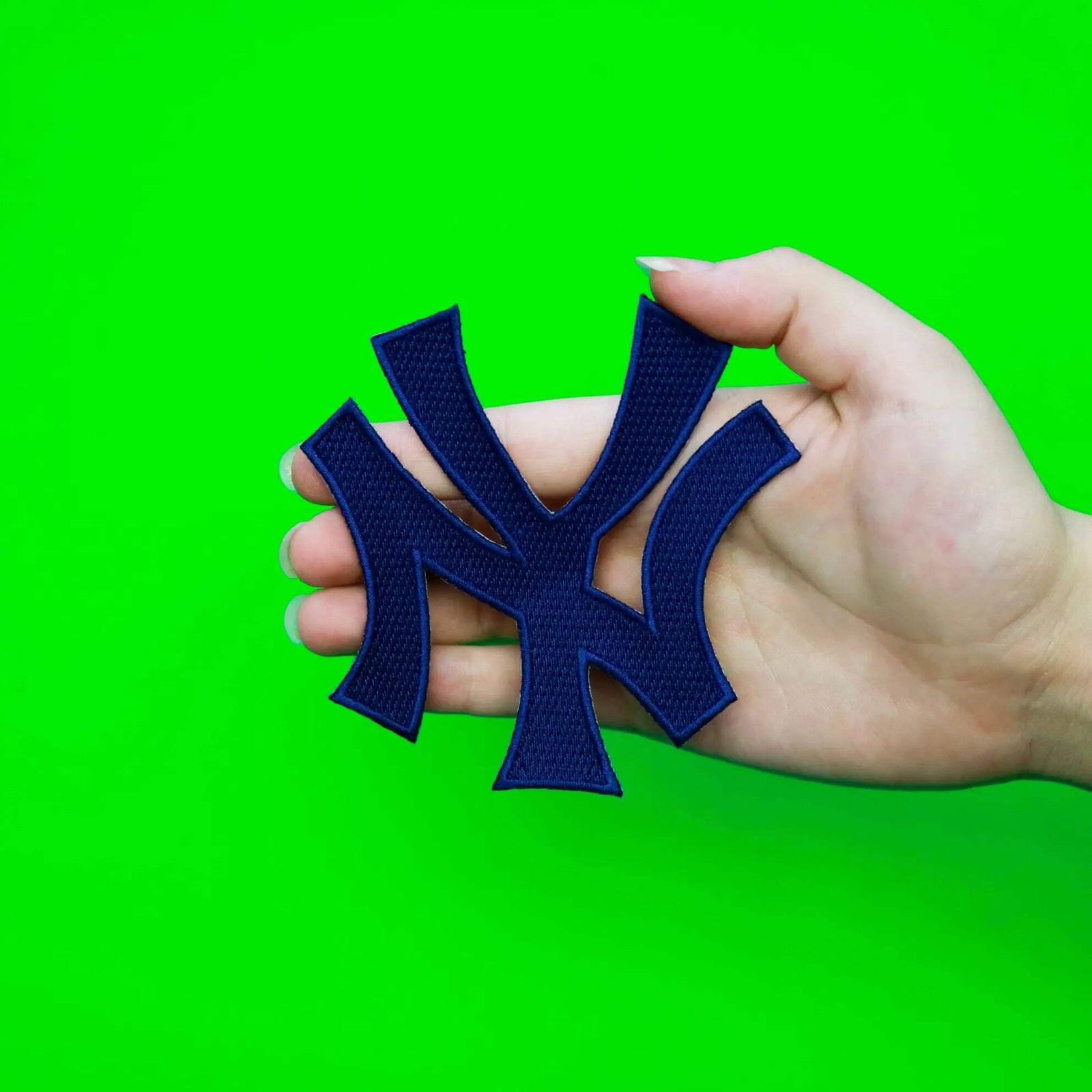 New York Yankees Patch Jersey Lettering Interlocking ‘NY’ Blue Logo MLB Emblem