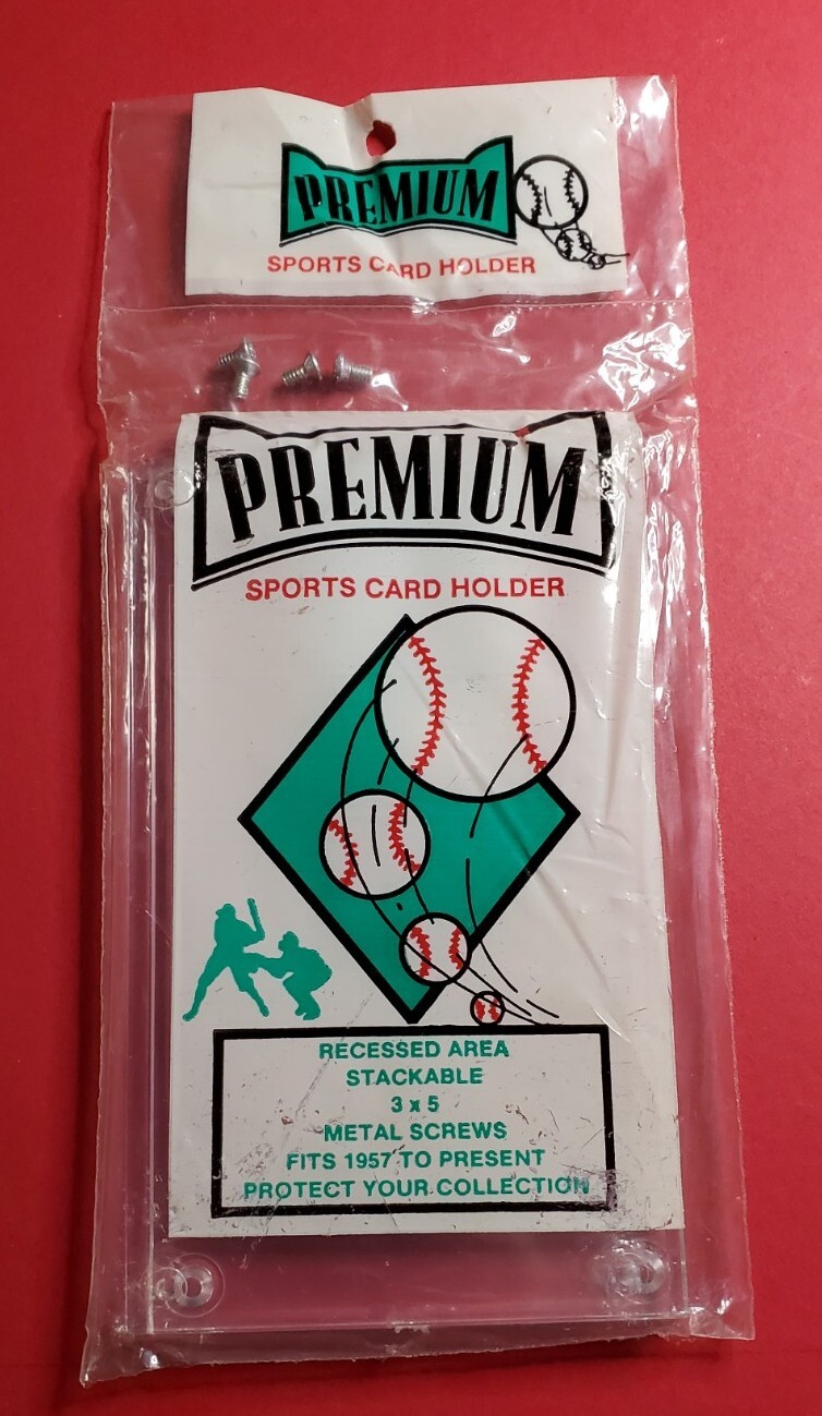 Premium Sports Card Holder 3×5 Screw Down Protect your collection 1957 To Now