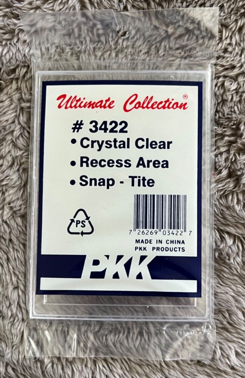 NEW Snap Tite Style # 3422 Crystal Clear Recessed Area Card Holders
