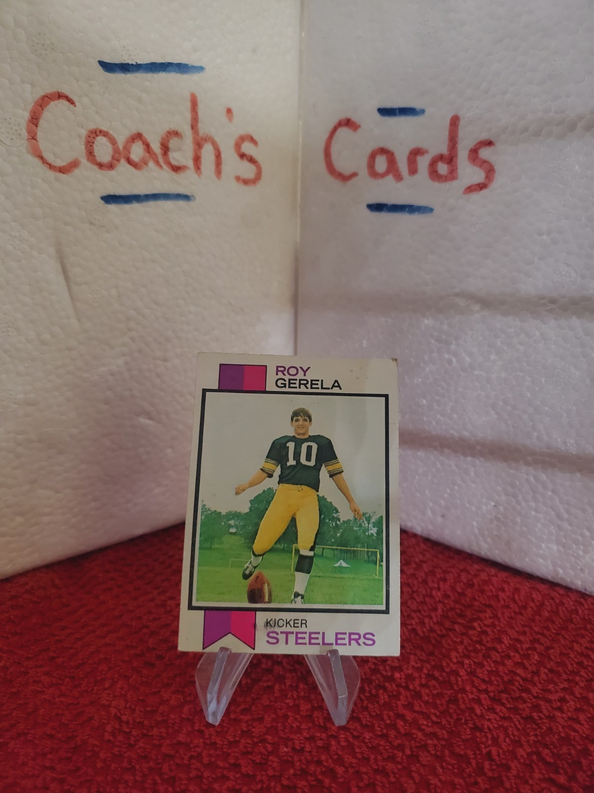 1973 Topps NFL Roy Gerela #40 Pittsburgh Steelers