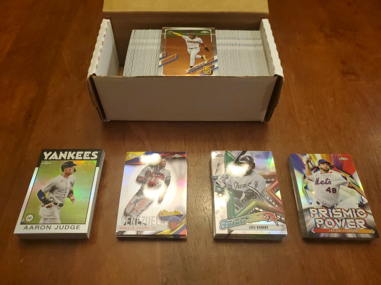 2021 TOPPS CHROME BASEBALL COMPLETE MASTER SET 295 CARDS 1-220 & 4 INSERT SETS