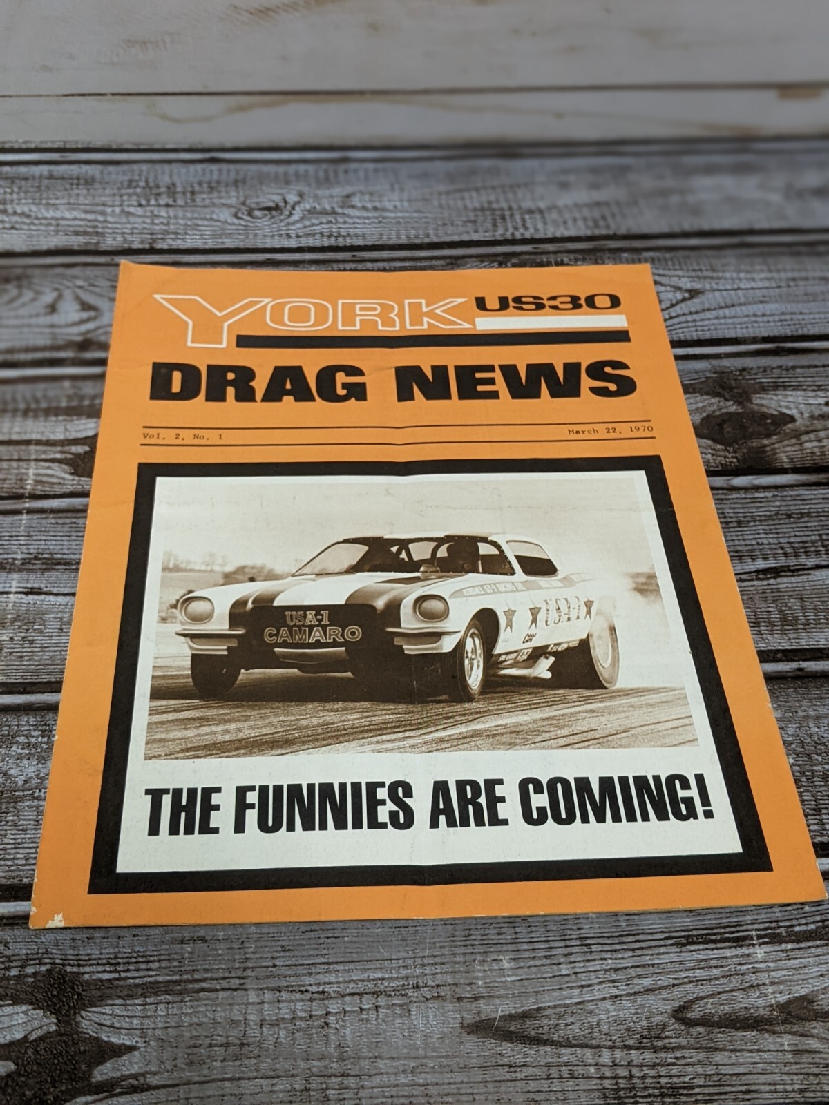 York US 30 Drag News Booklet Drag Racing Vintage