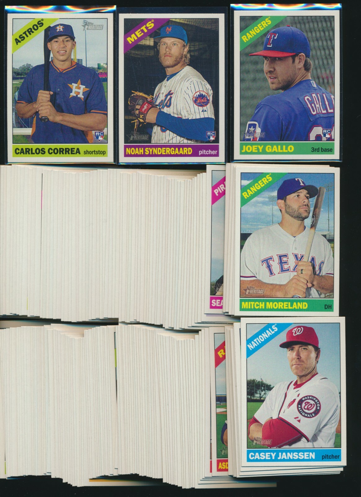 2015 Topps HERITAGE HIGH -Base Set #501-700 (200) w/ CARLOS CORREA RC