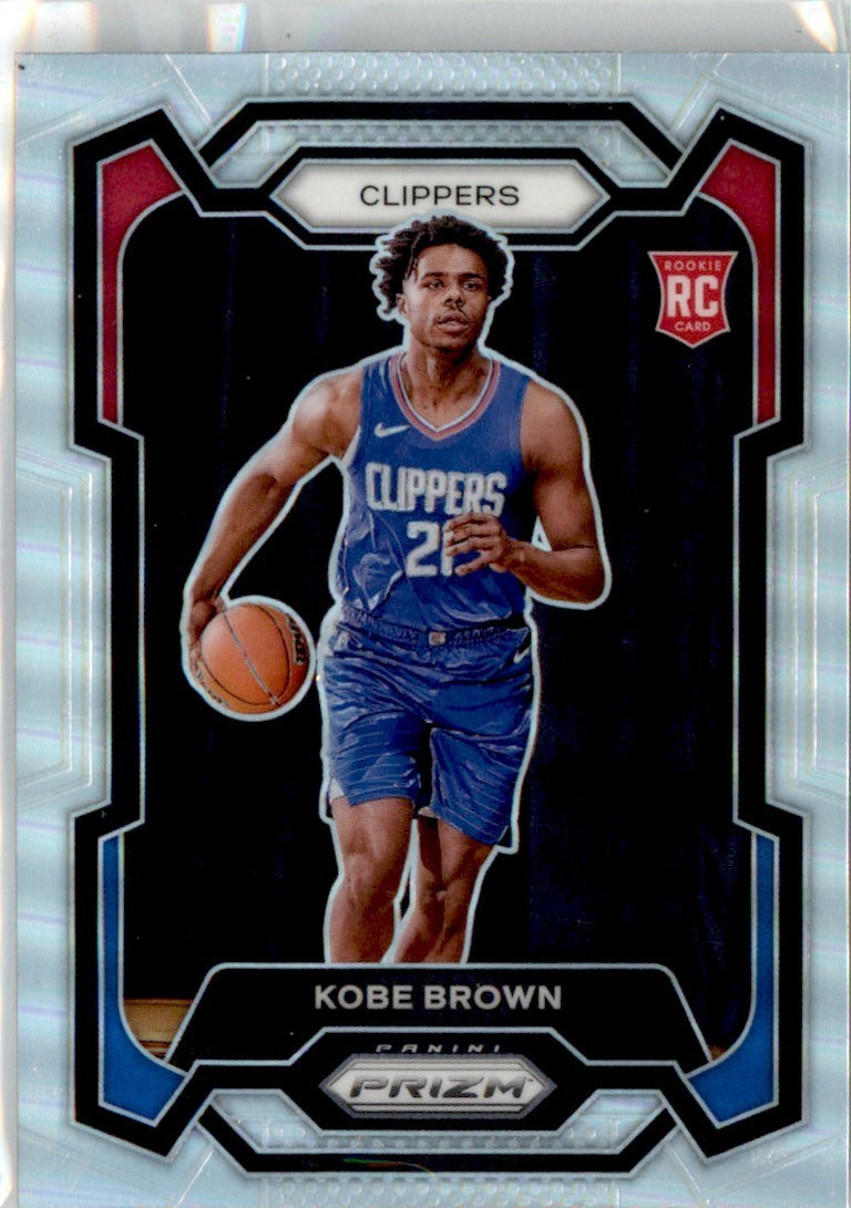2023-24 Panini Prizm Silver Kobe Brown RC Los Angeles Clippers #144 Parallel