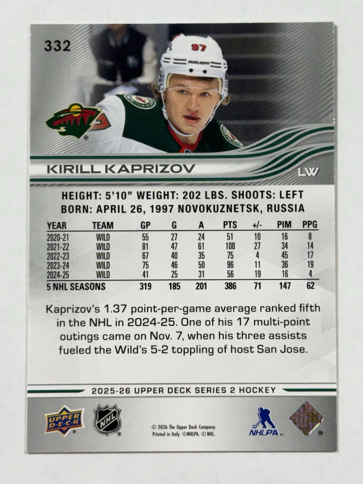 2025-26 Upper Deck Series 2 Base Cards (#251-450) Complete Your Set, You Pick