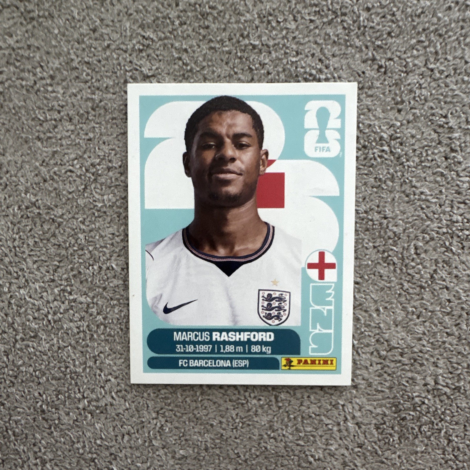 Panini FIFA World Cup 2026 Marcus Rashford England Portrait ENG 19