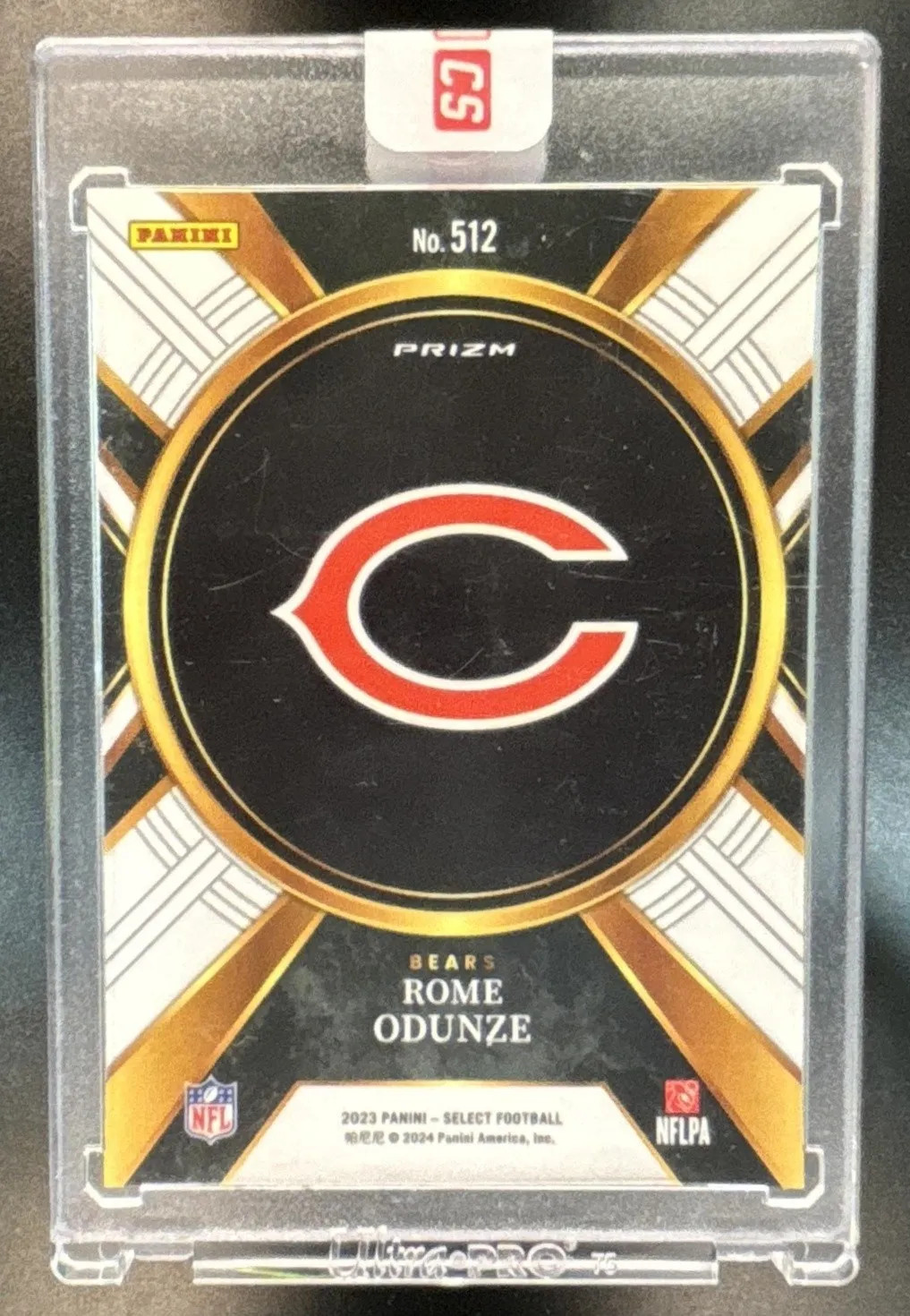 2023 Panini Select Rome Odunze Silver Prizms #512 RC XRC
