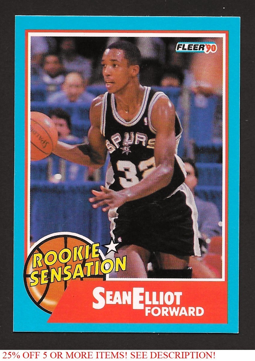 1990-91 Fleer Rookie Sensations #2 Sean Elliott UER San Antonio Spurs