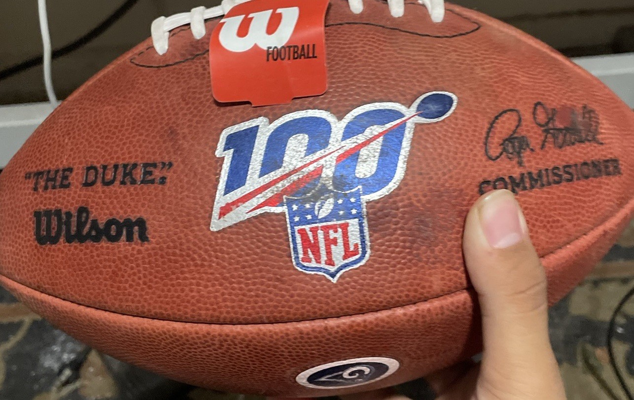 NFL 100th Anniversary Season Wilson The Duke LA Rams Leather Football with tag