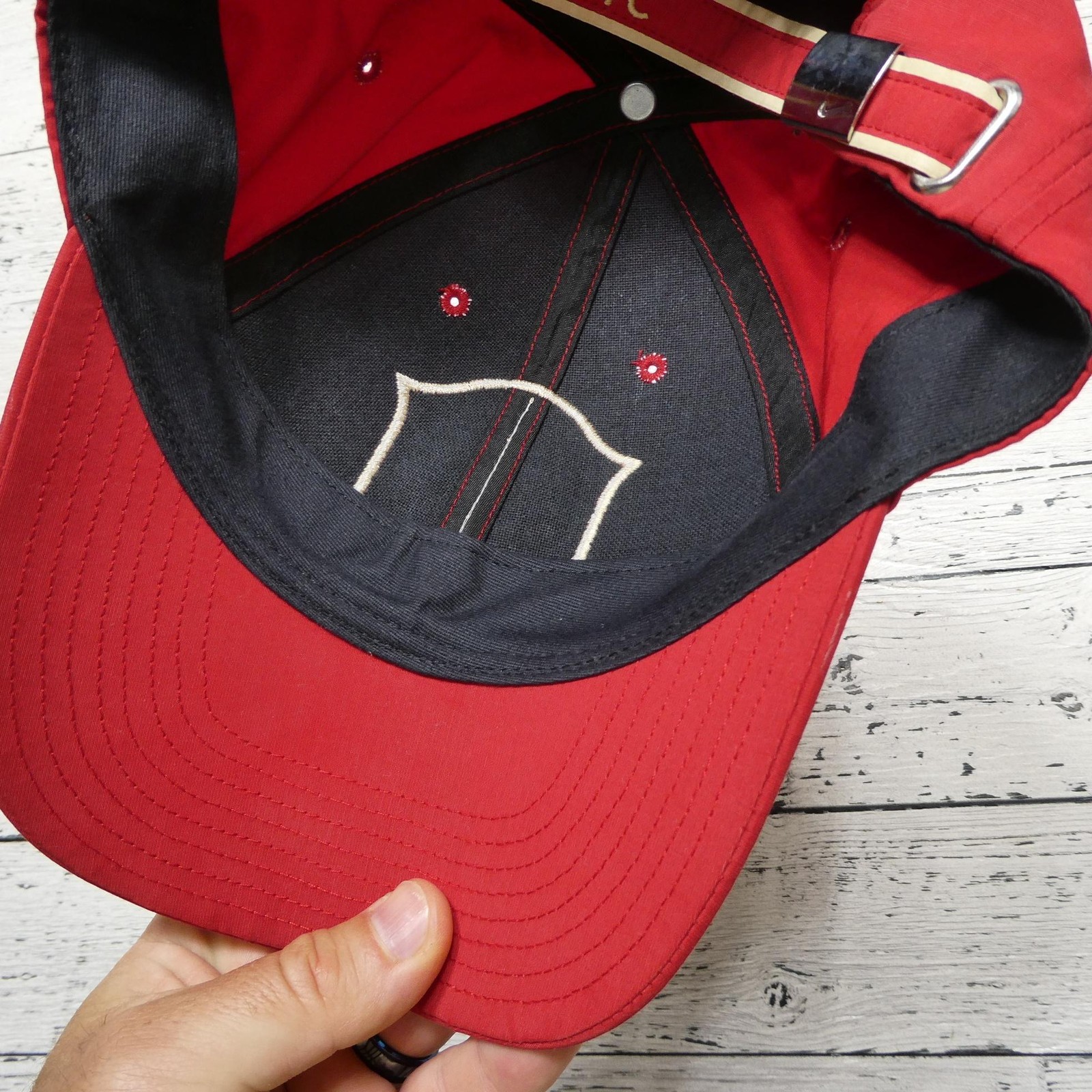 Manchester United Hat Cap Strap Back Mens Red Soccer Football Club Nike