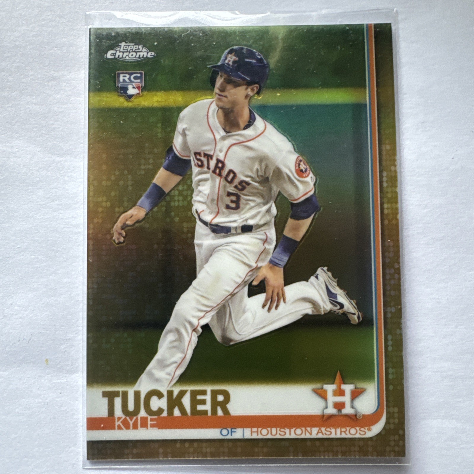 2019 Topps Chrome – Kyle Tucker #39 Gold Refractor Running /50 Rookie RC Dodgers