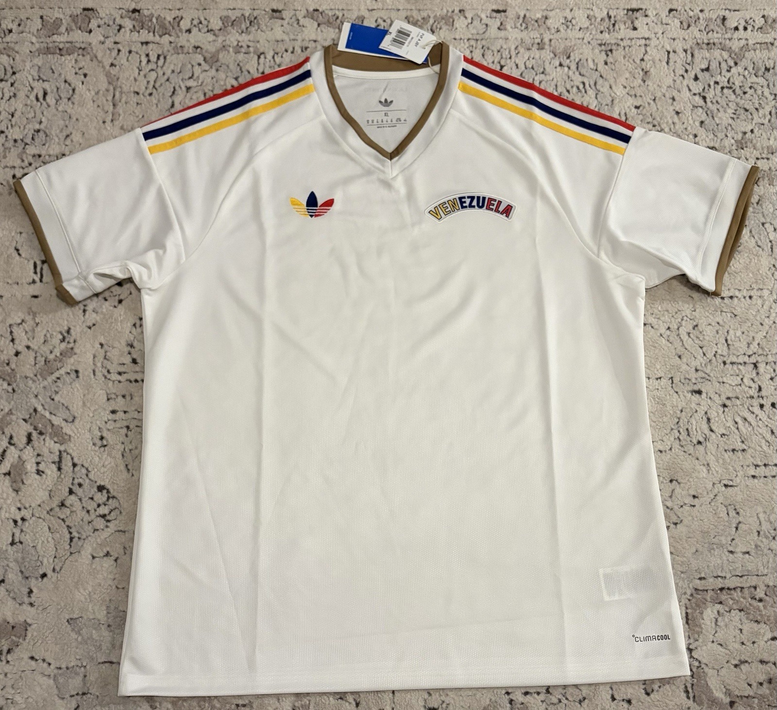 Adidas Authentic Venezuela National Team White 2026 Jersey JY5076 Men’s Sz: XL
