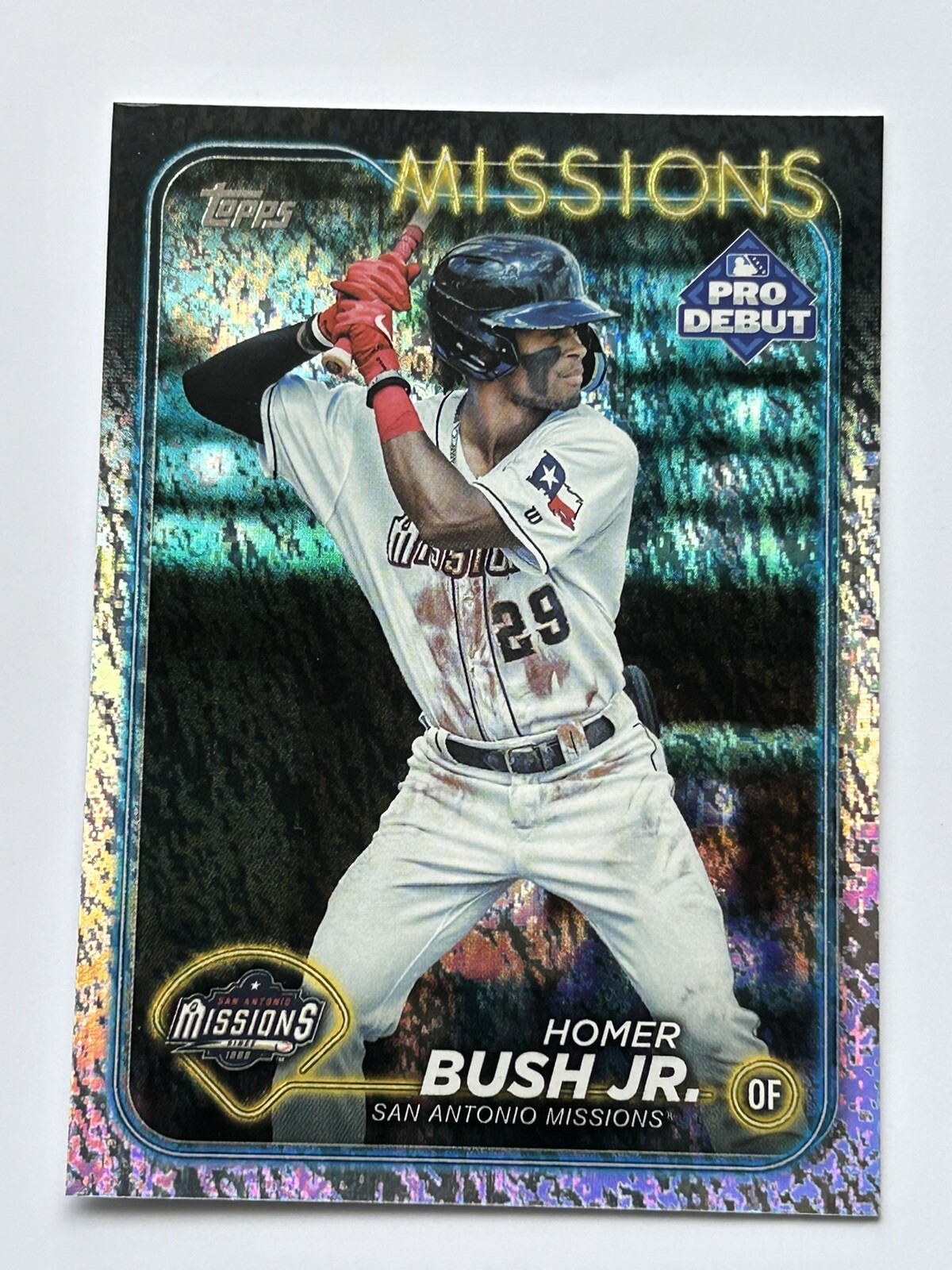 2024 Topps Pro Debut Homer Bush Jr Sparkle Foil 69/175 Nice Tampa Bay Rays PD-65