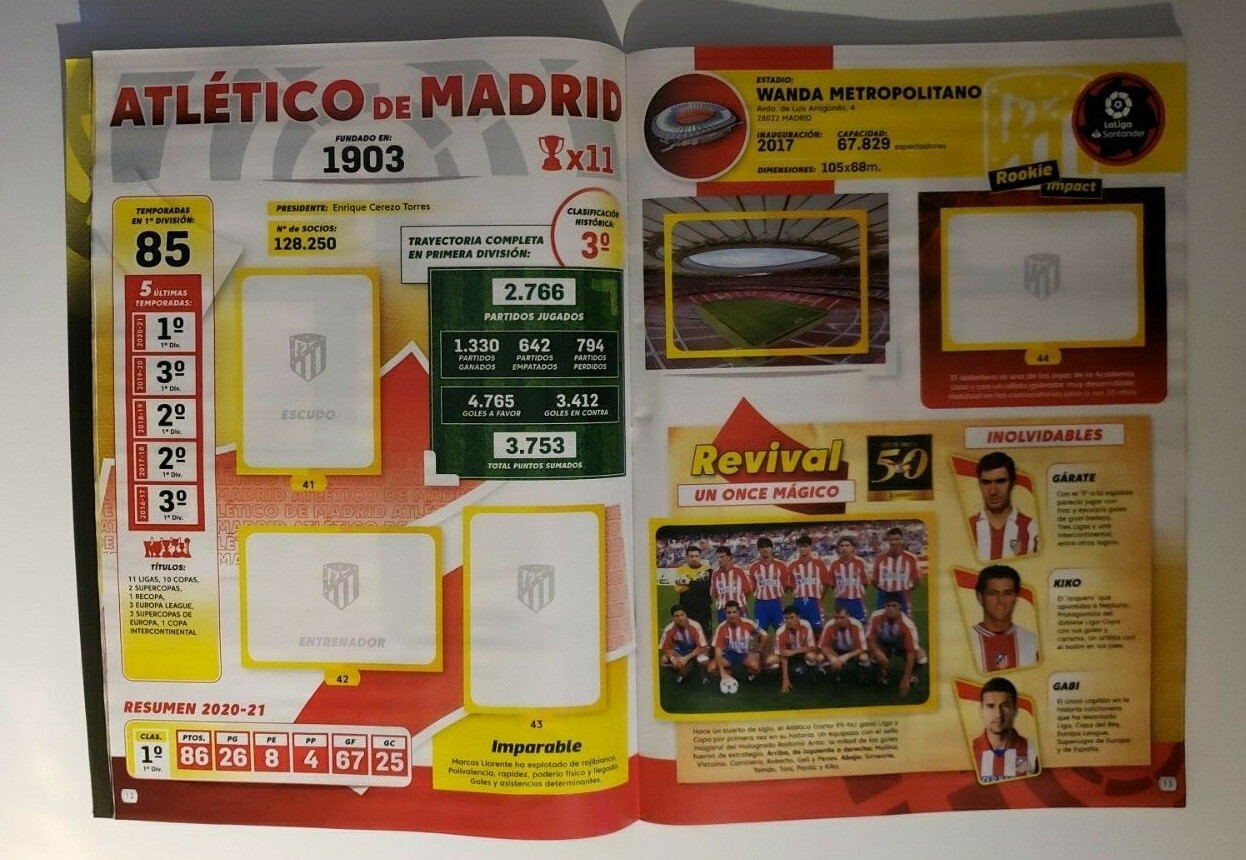 Panini Liga 2021-2022 – Latin America Edition 441 Sticker Album – Empty