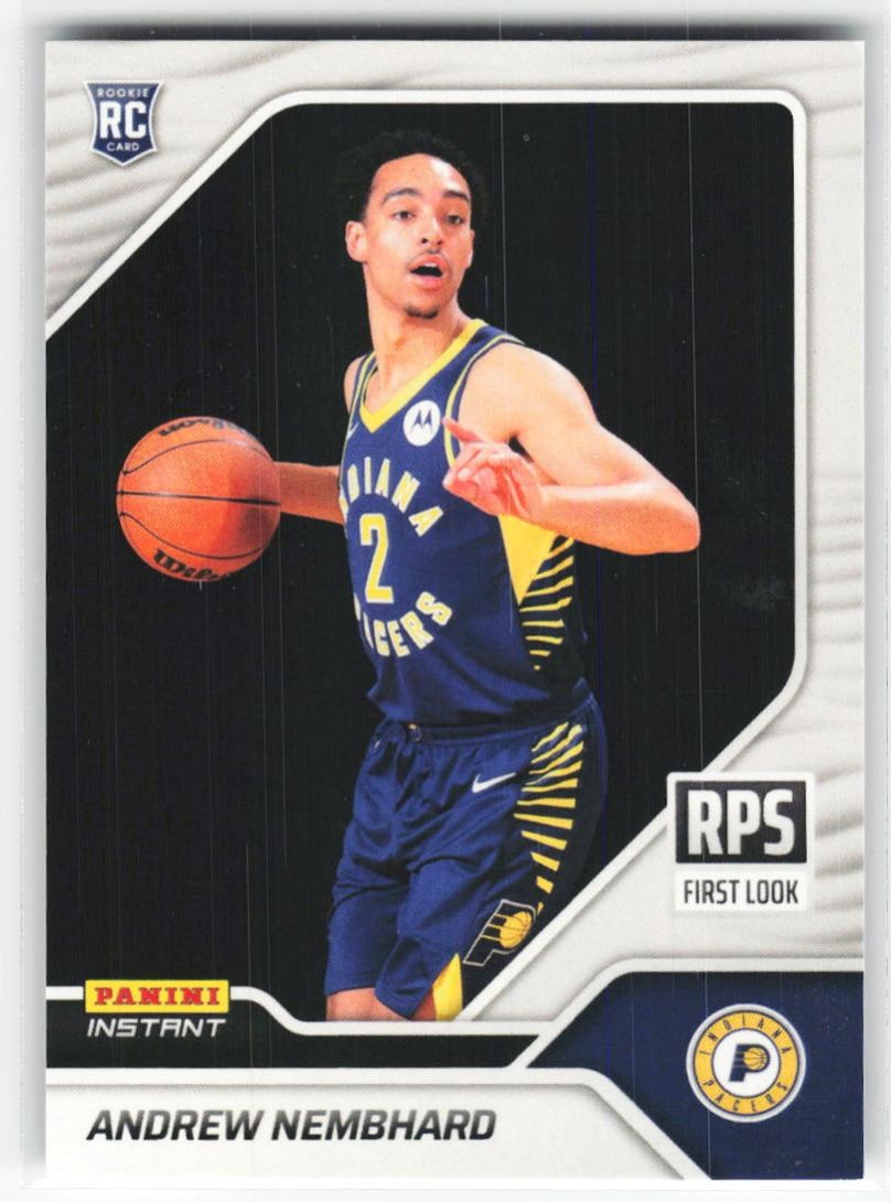2022-23 Panini Instant RPS First Look Andrew Nembhard RC #RPS-28 /1199 Indiana
