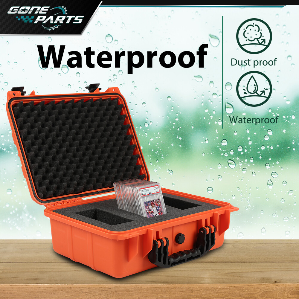 150CT Weatherproof Graded Card Storage Box Heavy Duty Case Slab Holder Protector